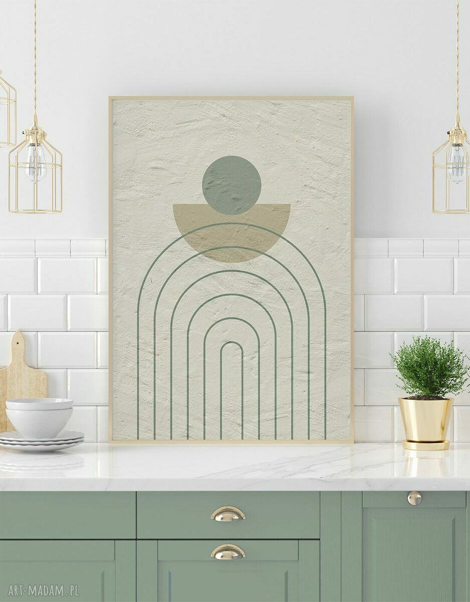 Zestaw plakatów 50x70 cm - Abstrakcja boho Tryptyk (set177)