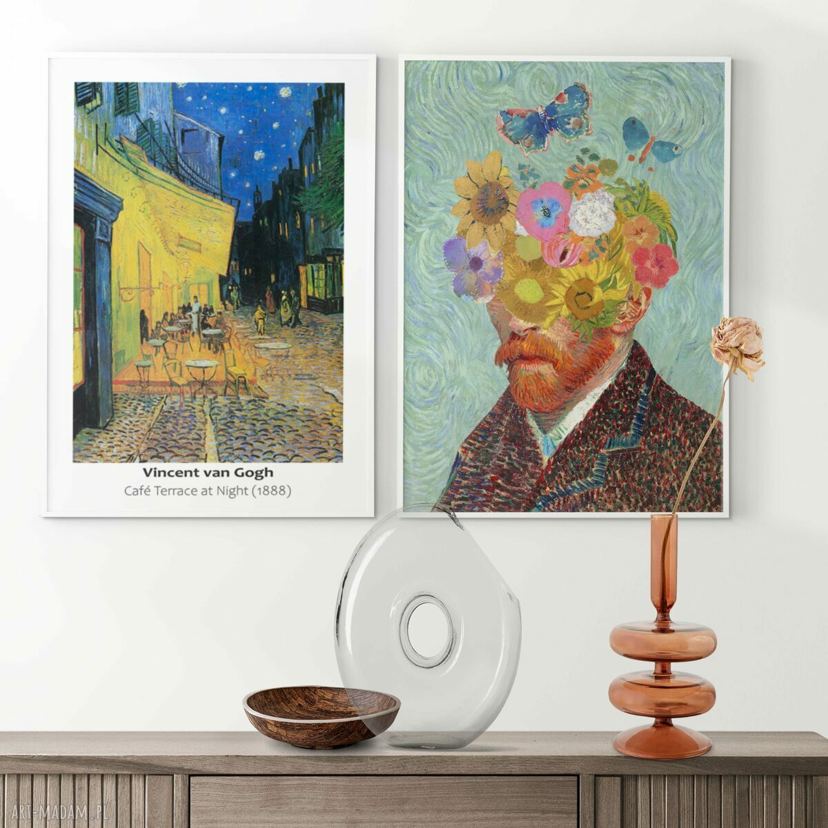 Zestaw dwóch plakatów Van Gogh 40x50 cm - reprodukcja do salonu
