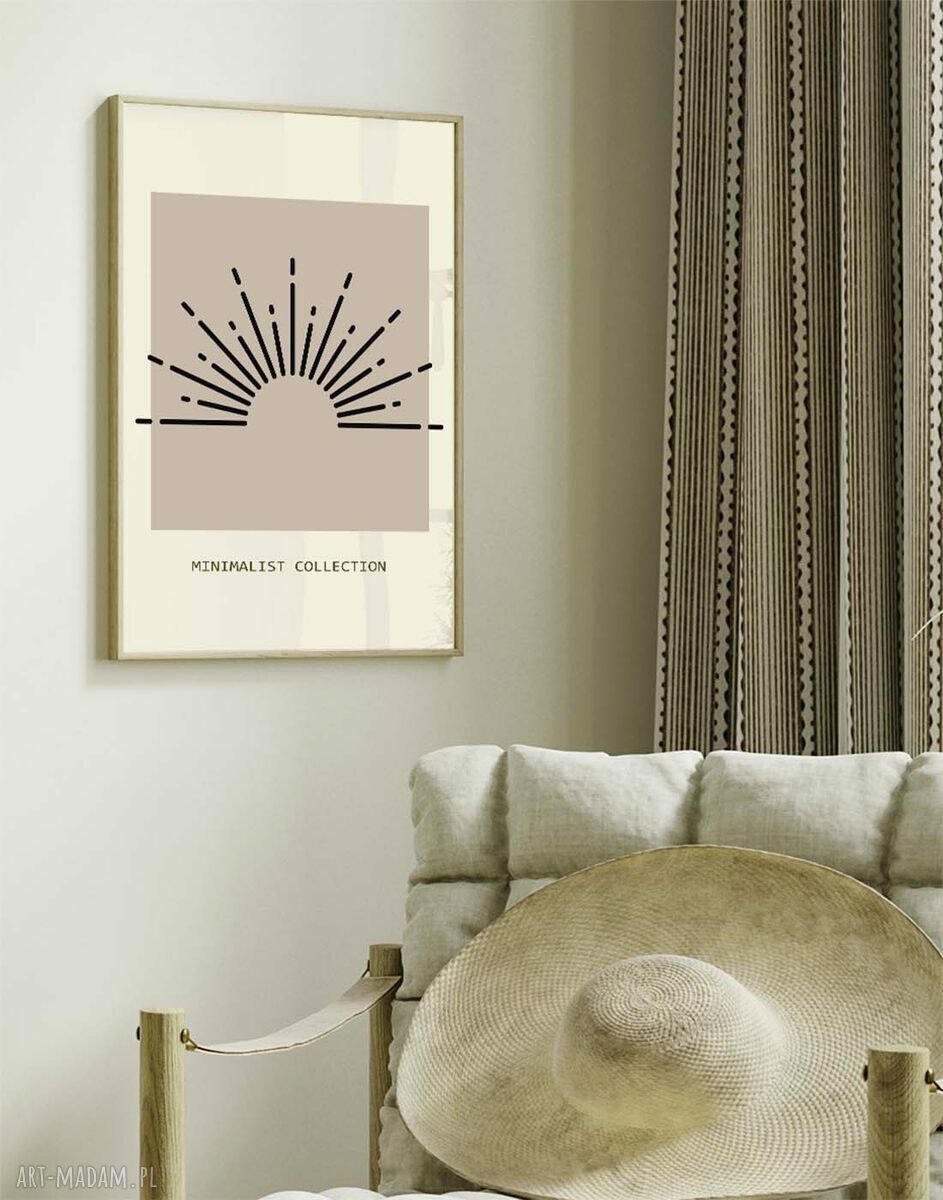 Zestaw plakatów 40x50 cm Mid-Century Modern (3 szt.) - abstrakcja geometryczna