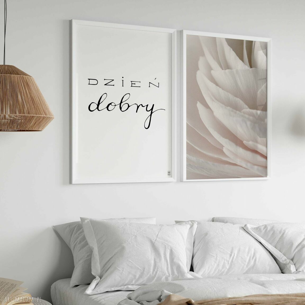 Zestaw plakatów 40x50 cm „Dzień dobry” - 2 sztuki (bez ramek)