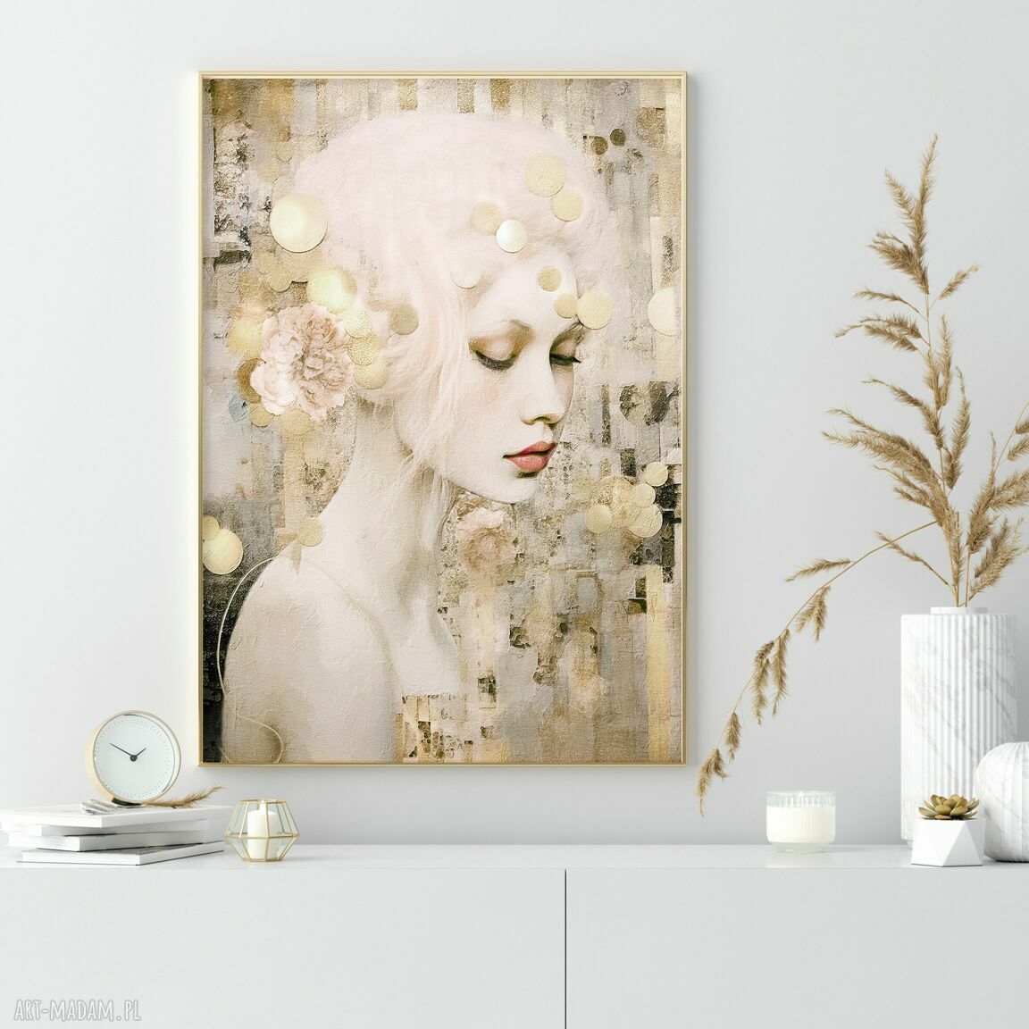 Zestaw plakatów 2cz 40x50 cm: kobieta i abstrakcja