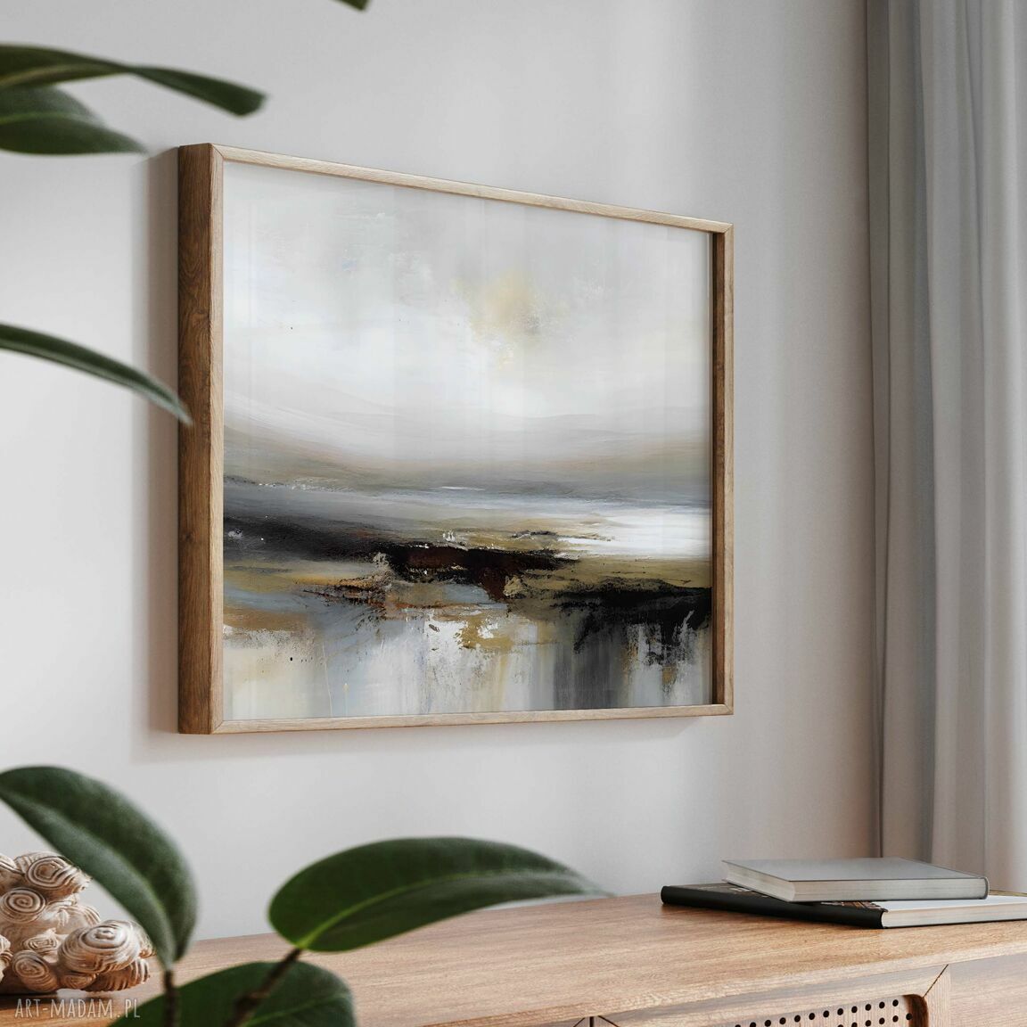 Zestaw 2 plakatów abstrakcyjne pejzaże 50x70 cm