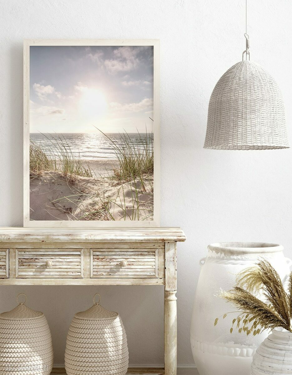 Zestaw plakatów 30x40 cm Pejzaże morskie (3 sztuki) - styl Hampton