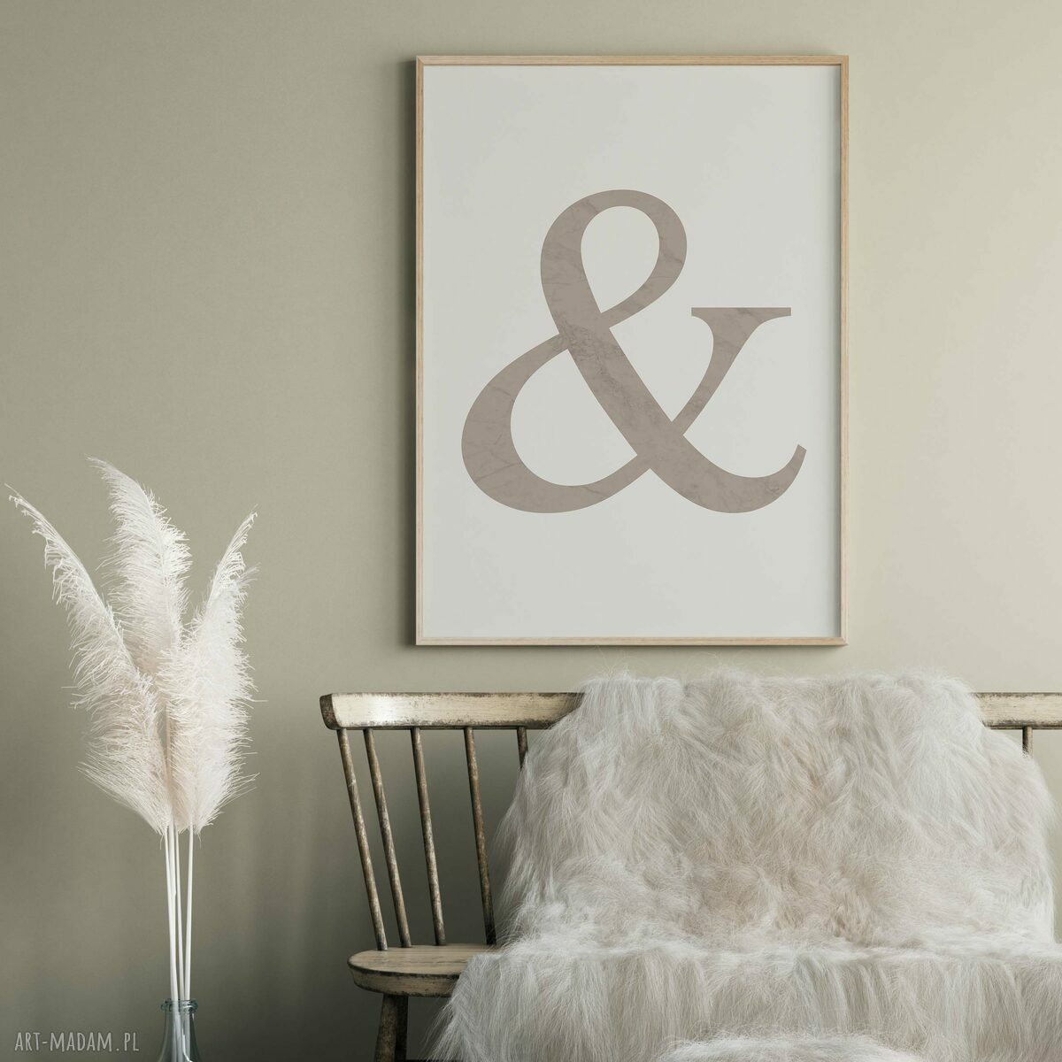 Zestaw 3 plakatów boho 30x40 cm - delikatne beże (bez ram)