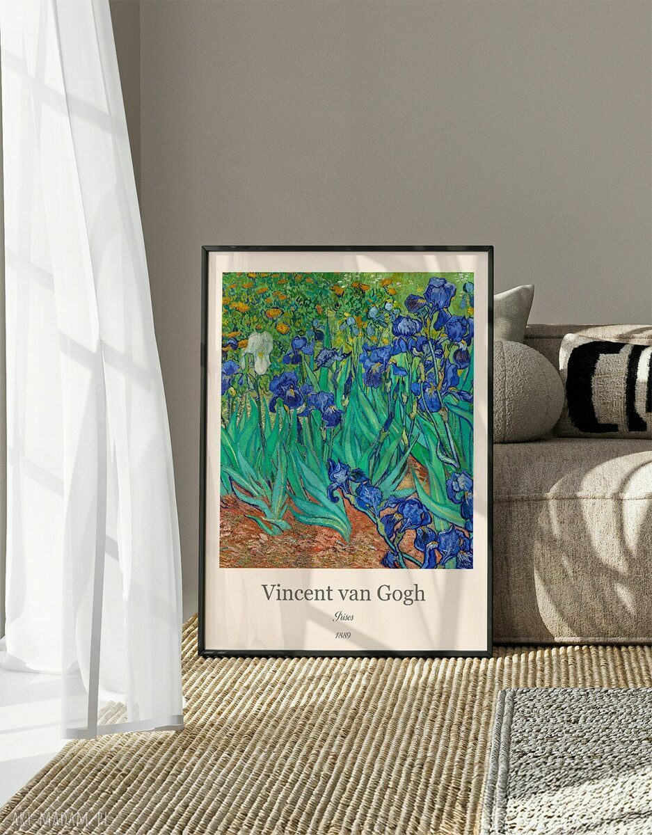 Zestaw plakatów 40x50 cm - 4 części z reprodukcjami Van Gogha (Słoneczniki)