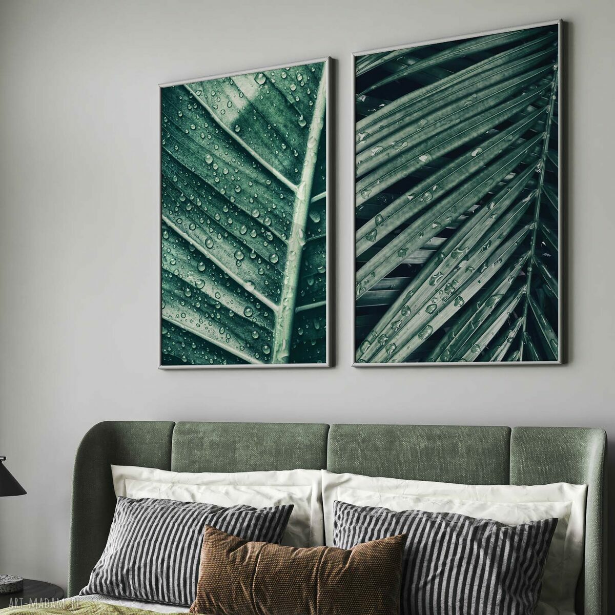Liście w deszczu - zestaw 2 plakatów 40x50 cm