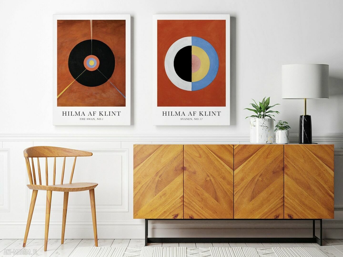 Zestaw 2 plakatów Hilma af Klimt 40x50 cm - reprodukcja do salonu
