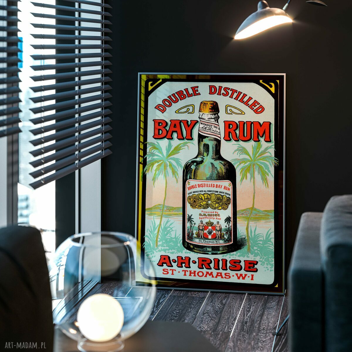 Zestaw plakatów 2 sztuki 40x50 cm Wakacje retro - dekoracja vintage do salonu
