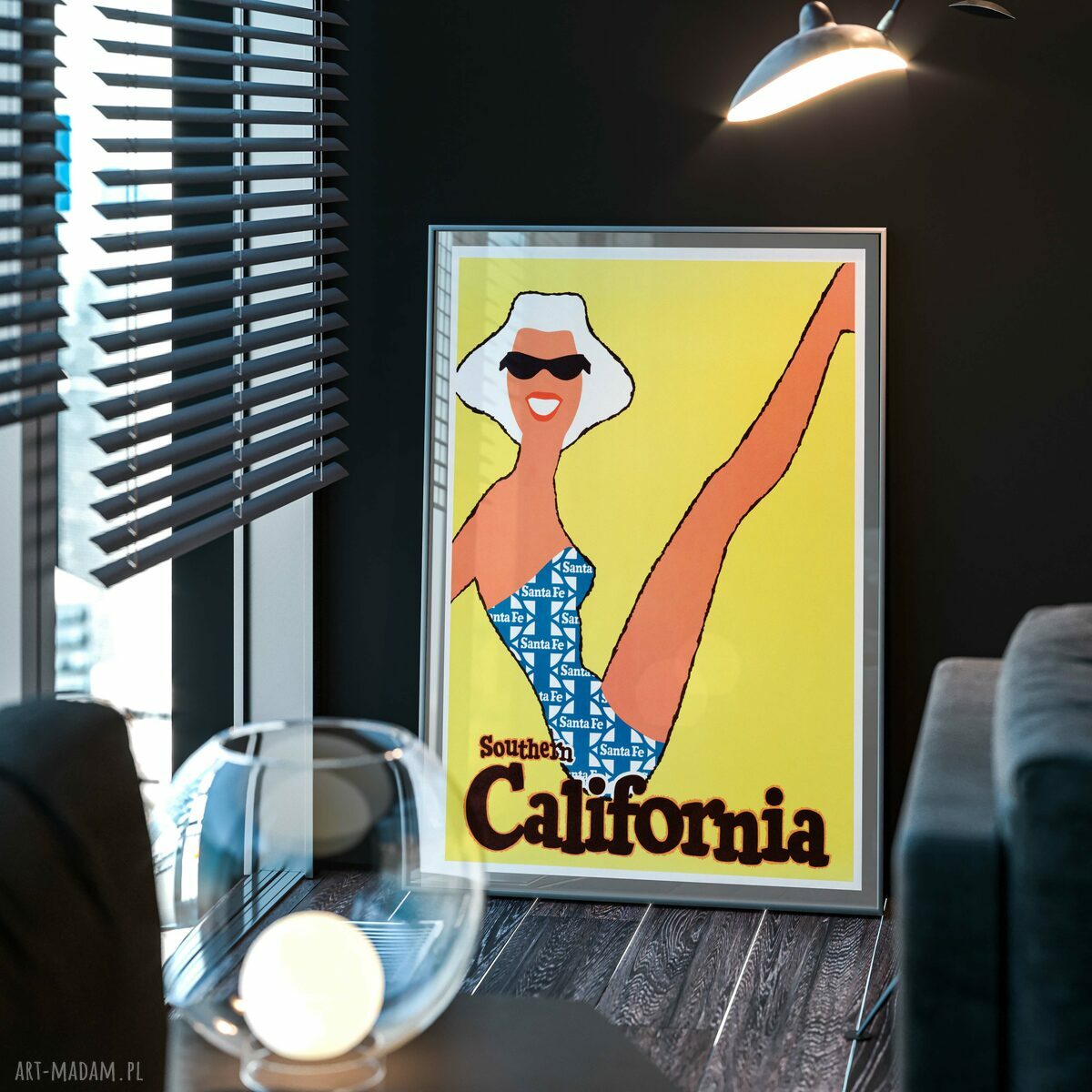 Zestaw plakatów 2 sztuki 40x50 cm Wakacje retro - dekoracja vintage do salonu