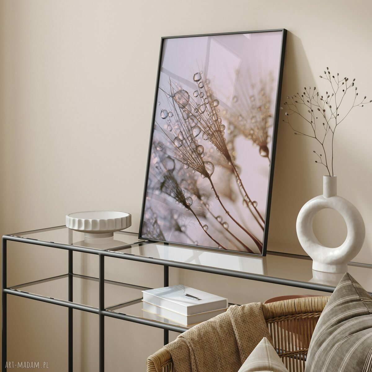 Zestaw plakatów 30x40 cm Delikatna natura - tryptyk 3 sztuki