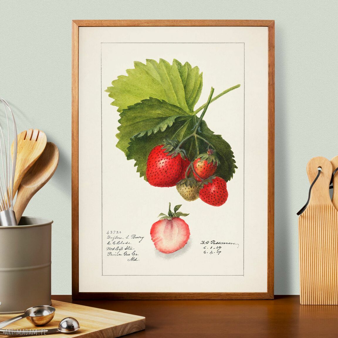 Zestaw plakatów do kuchni 3x40x50 cm - Letnie owoce (set11)