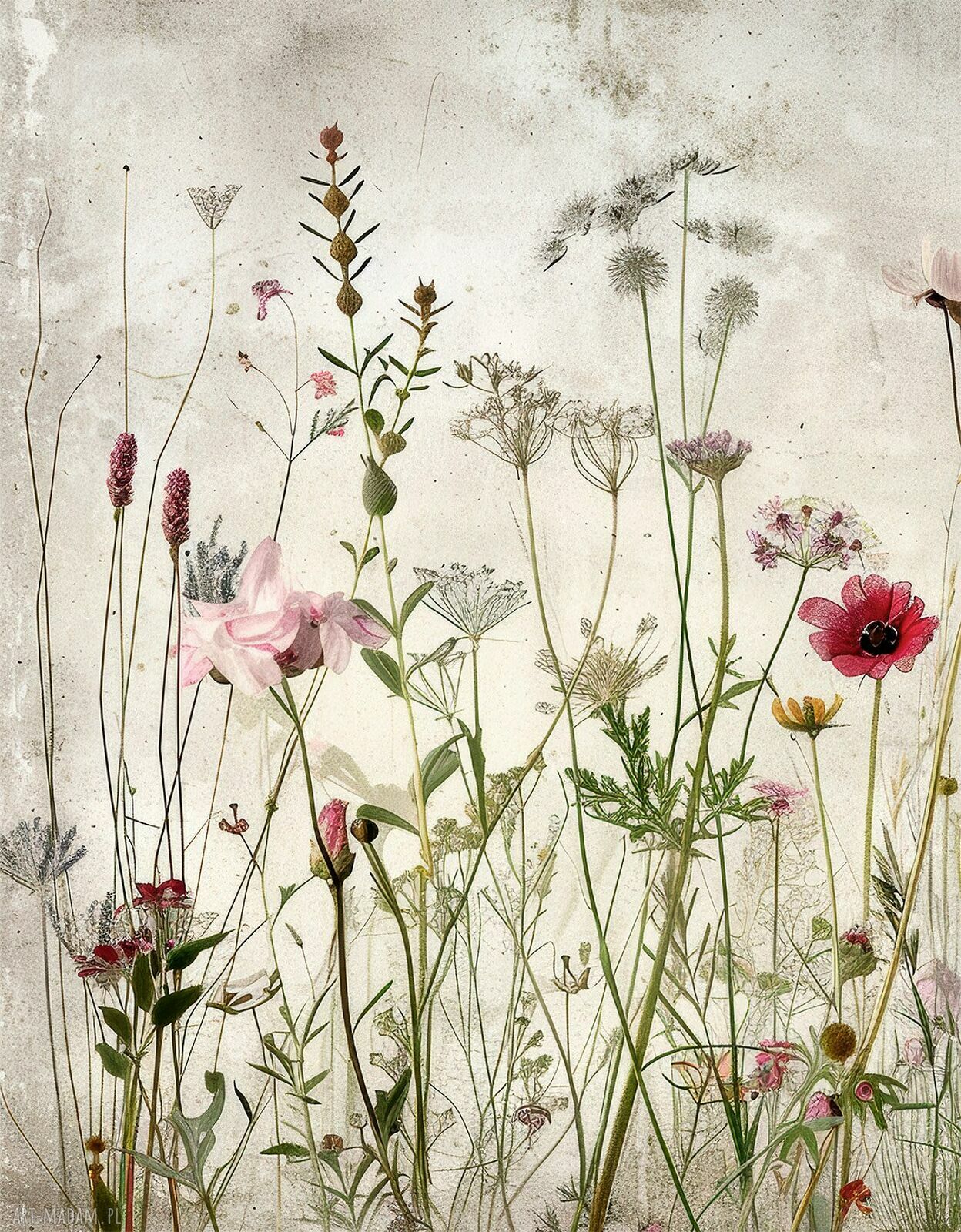 Zestaw plakatów 2x 50x70 cm Łąka (set257) - artystyczna natura na ścianę