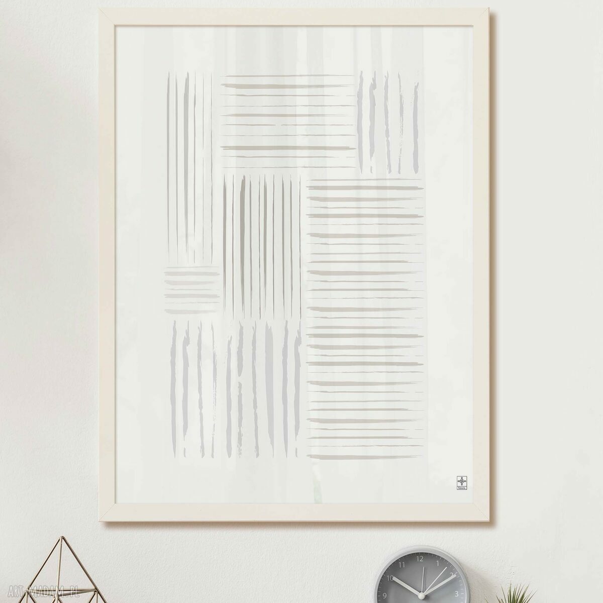 Zestaw plakatów 2 szt. 30x40 cm - Jasna abstrakcja z liniami (57)