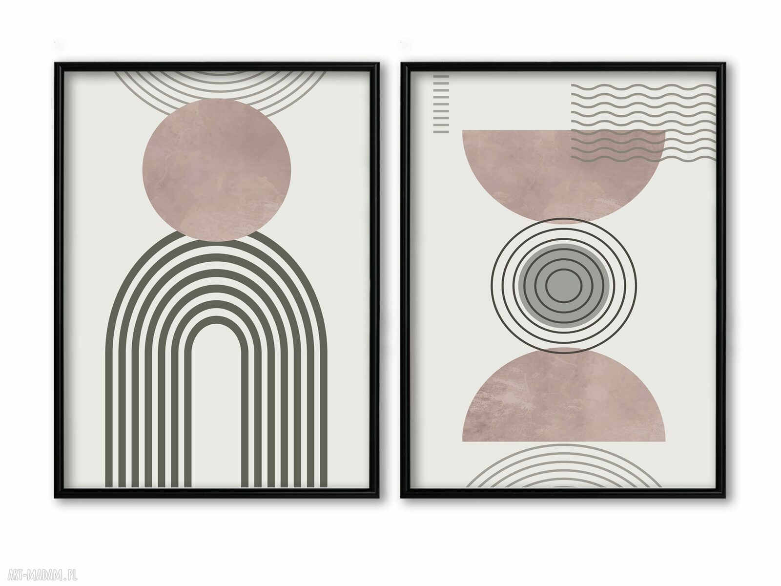 Zestaw 2 plakatów 40x50 cm - abstrakcja geometryczna
