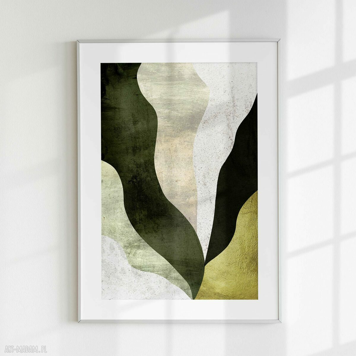 Zestaw plakatów 2 części 30x40 cm - abstrakcja z zielenią