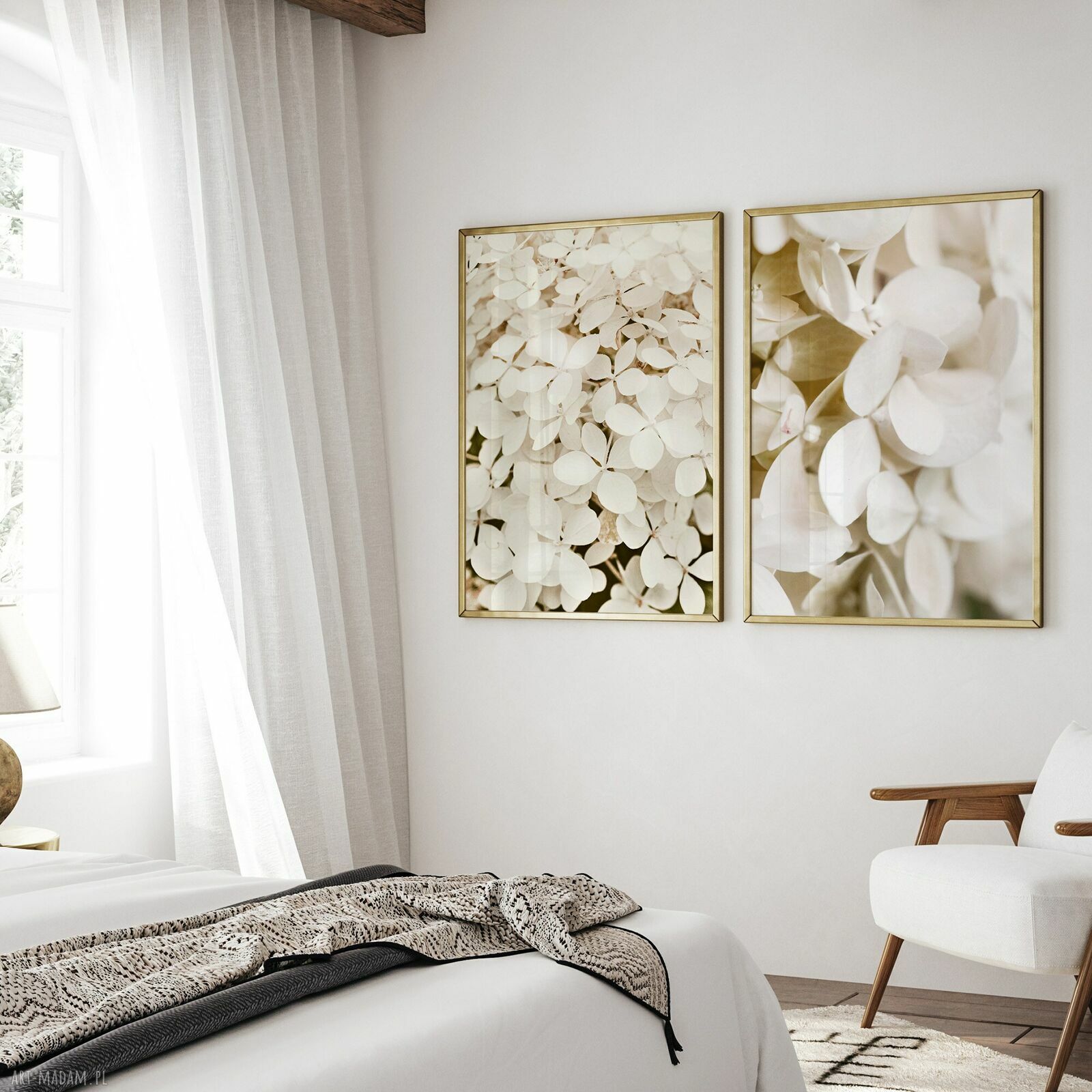 Zestaw plakatów 2-częściowych 40x50 cm Hortensje (set220)