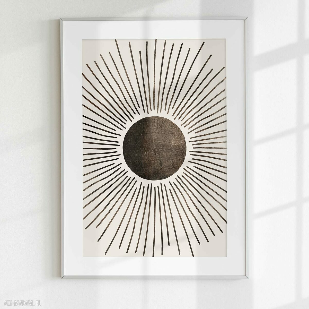 Zestaw plakatów 40x50 cm boho Mid Century Modern - księżyc i słońce (3 szt.)