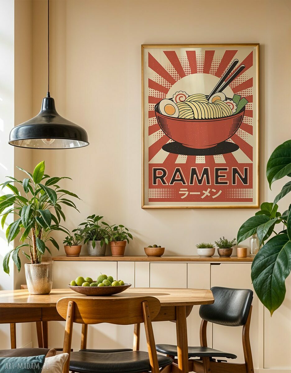 Zestaw plakatów 40x50 cm Sushi, Ramen, Onigiri (tryptyk)