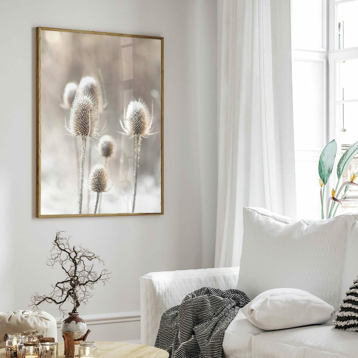 Zestaw 3 plakatów Tryptyk Good Vibes 30x40 cm - styl boho natura