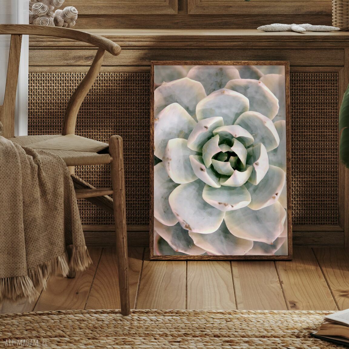 Tryptyk do salonu: zestaw 3 plakatów 50x70 cm z naturą i pejzażem plaża