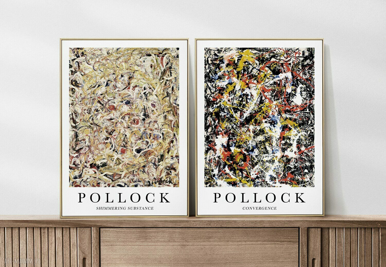 Zestaw plakatów Pollock 30x40 cm - abstrakcja Jacksona Pollocka