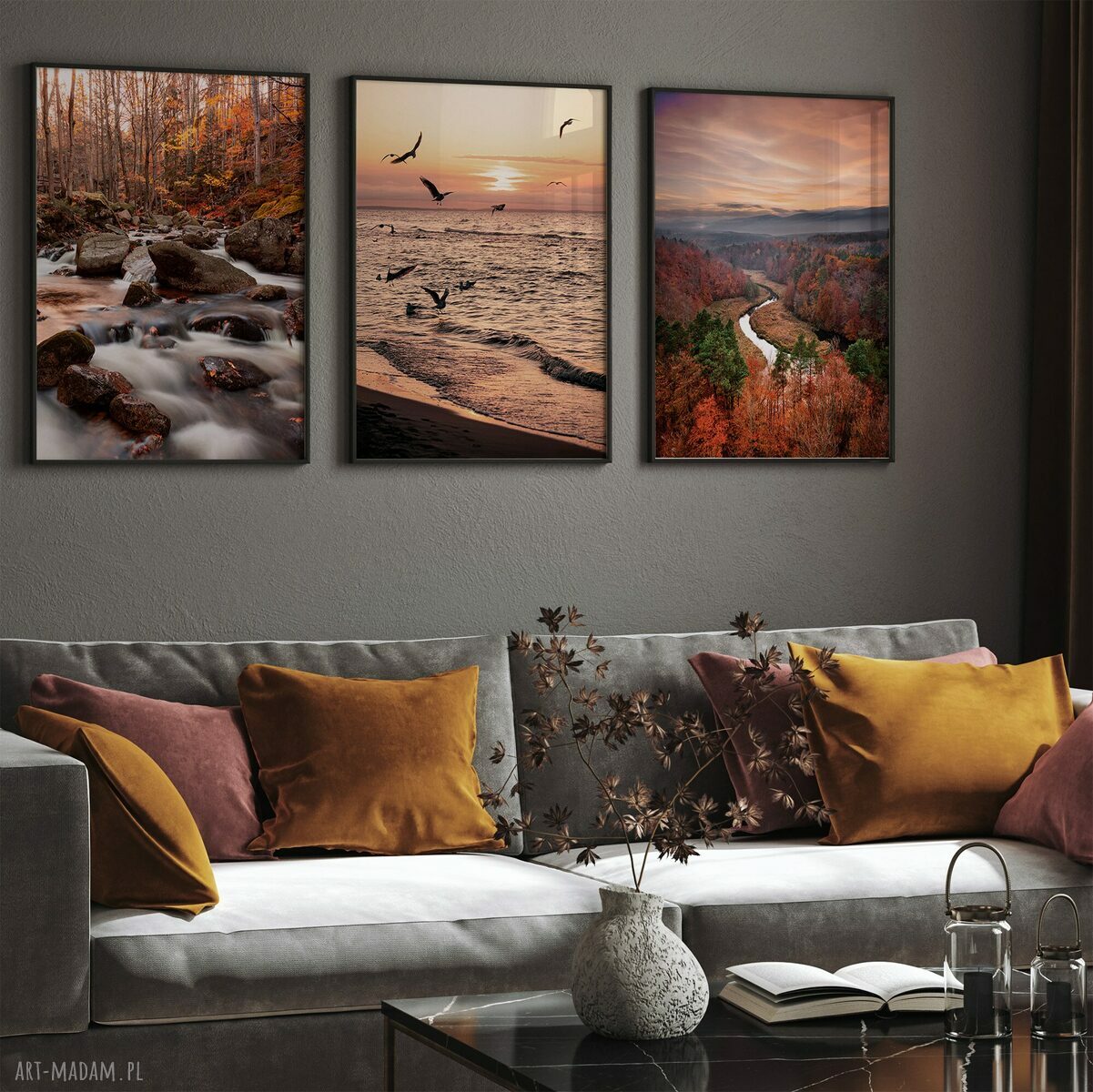 Zestaw plakatów 3 części 30x40 cm Polska Natura (tryptyk)