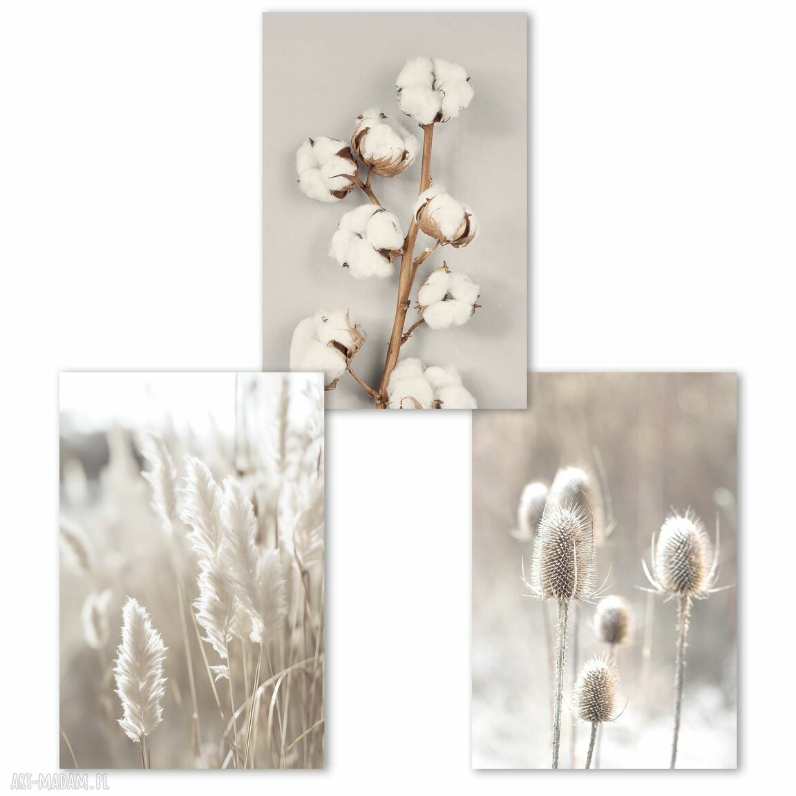 Zestaw plakatów 50x70 cm Tryptyk Boho set68