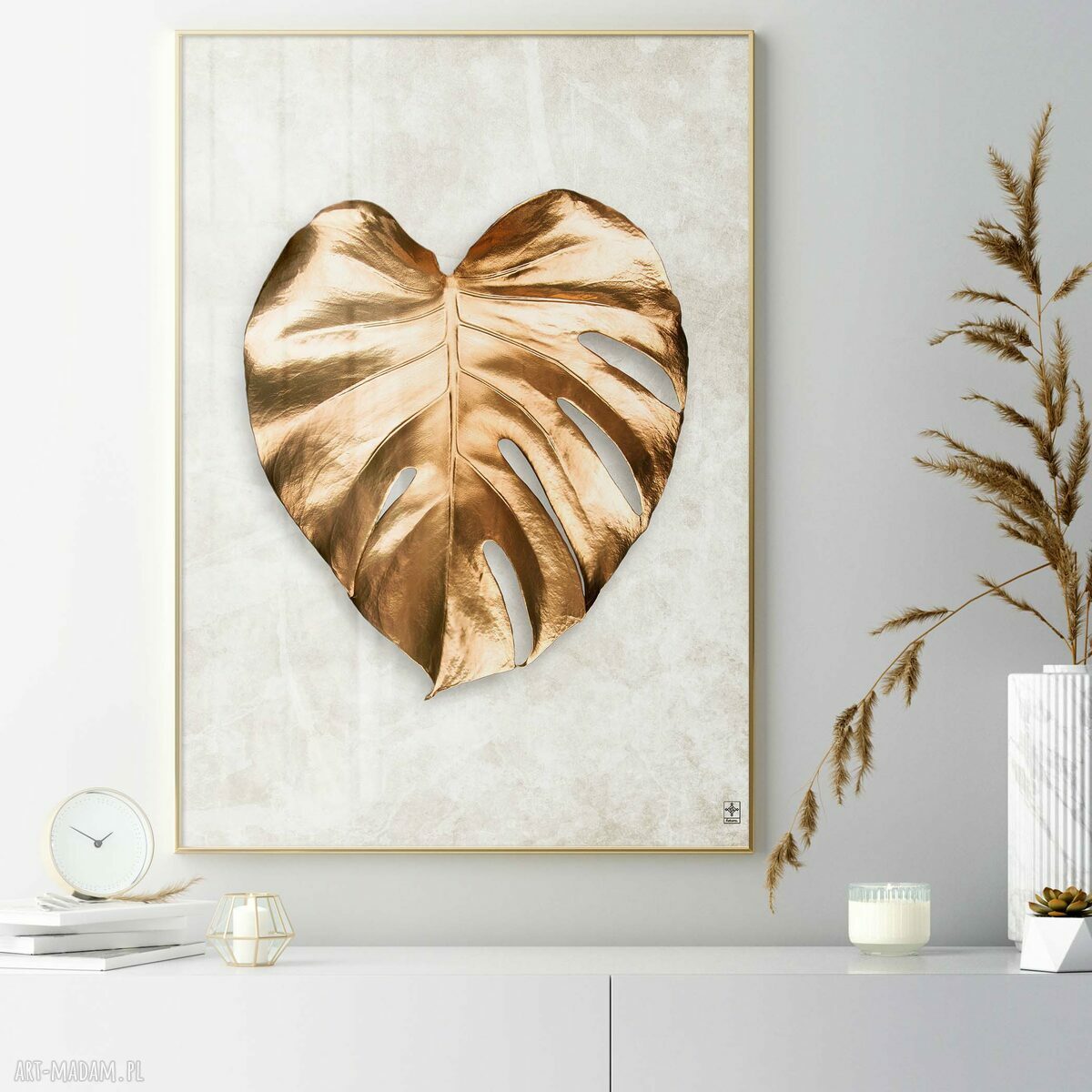 Złote liście - zestaw plakatów 50x70 cm (3 sztuki)