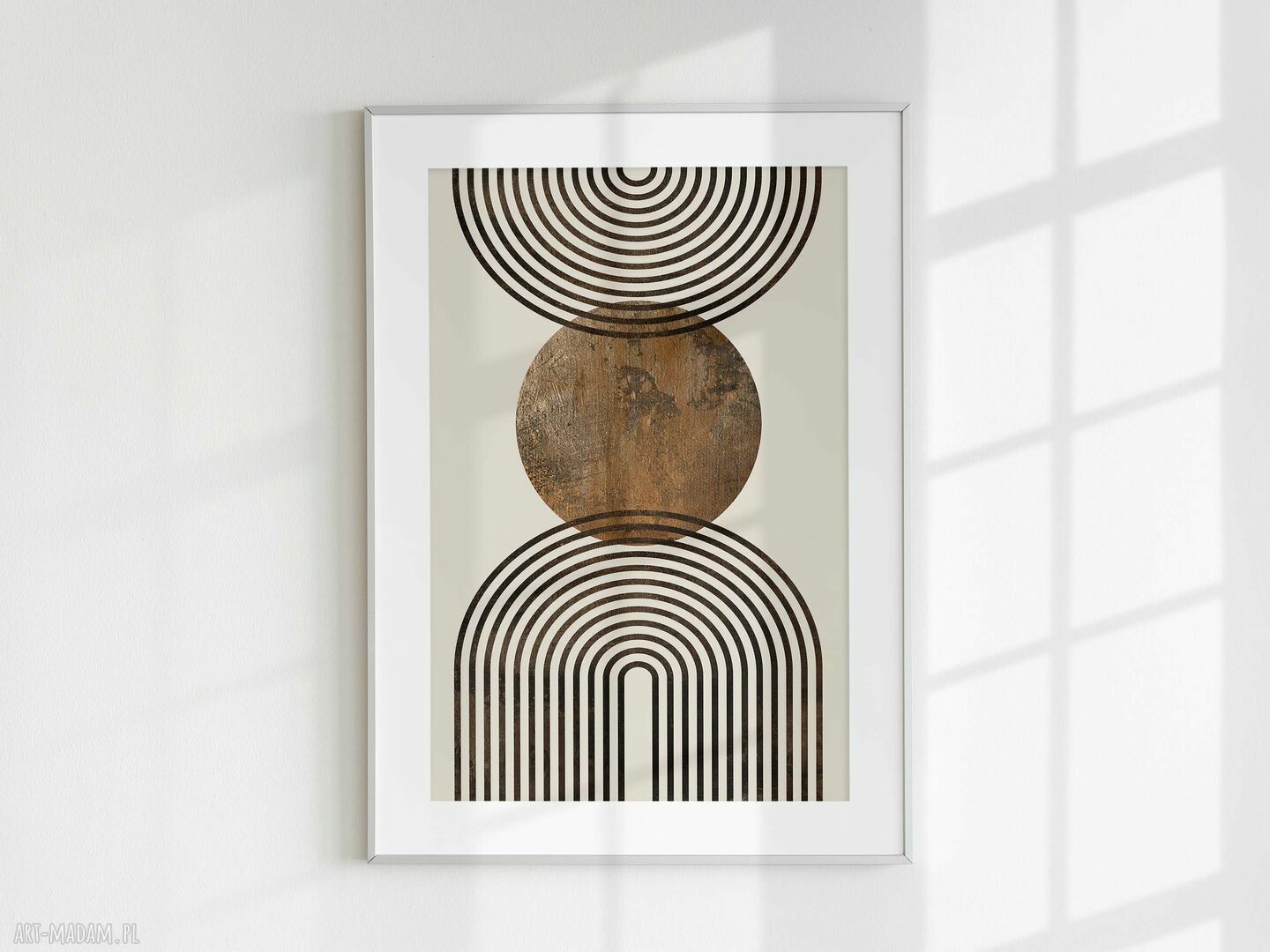 Tryptyk boho: zestaw 3 plakatów 30x40 w stylu Mid Century Modern (abstr_04)