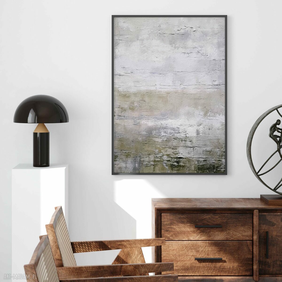 Zestaw plakatów 50x70 cm Abstrakcje w beżach - tryptyk 3 szt.