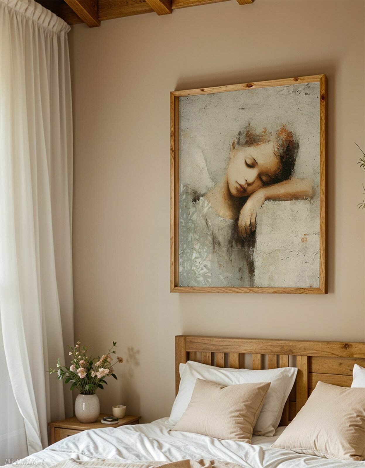 Zestaw plakatów Anioły 2 szt. 50x70 cm (anioł stróż) - na ścianę do salonu
