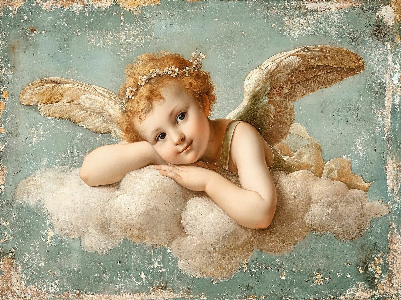 Anioły i cherubinki - zestaw 2 plakatów 91x61 cm bez ram