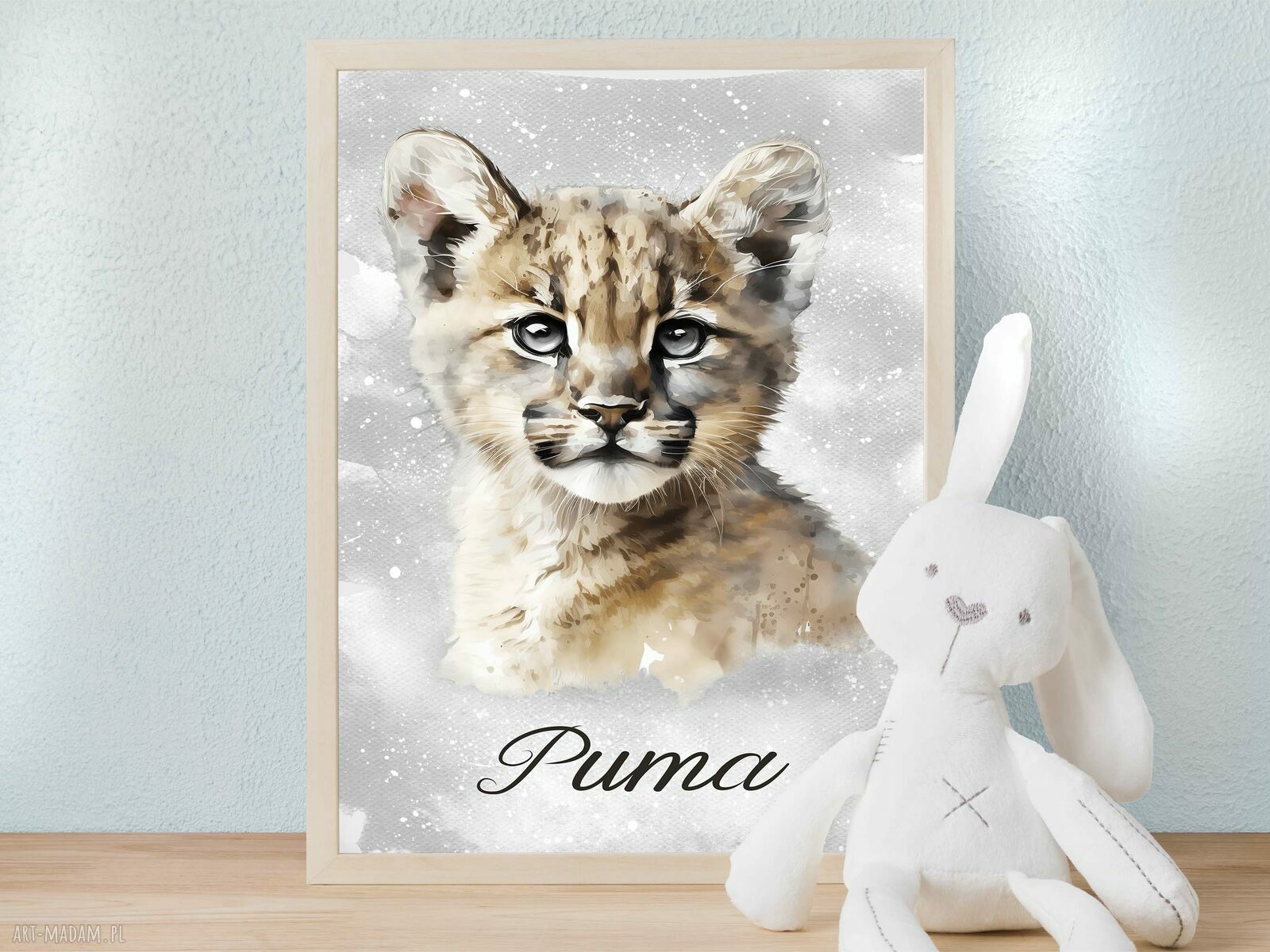 Zestaw plakatów dziecięce safari 30x40 cm (nurs_05) - 3 sztuki