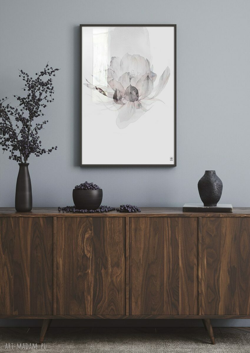 Zestaw 2 plakatów 40x50 cm - pastelowe kwiaty (bez ram)
