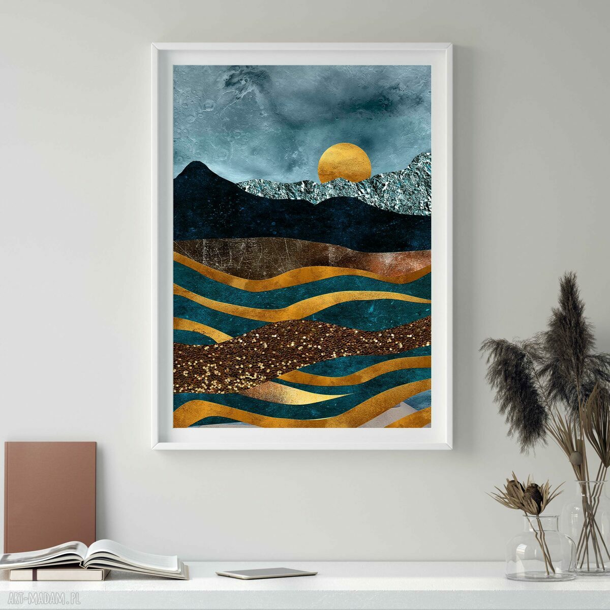 Zestaw plakatów 2-częściowy 50x70 cm - Abstrakcja Pejzaż set62