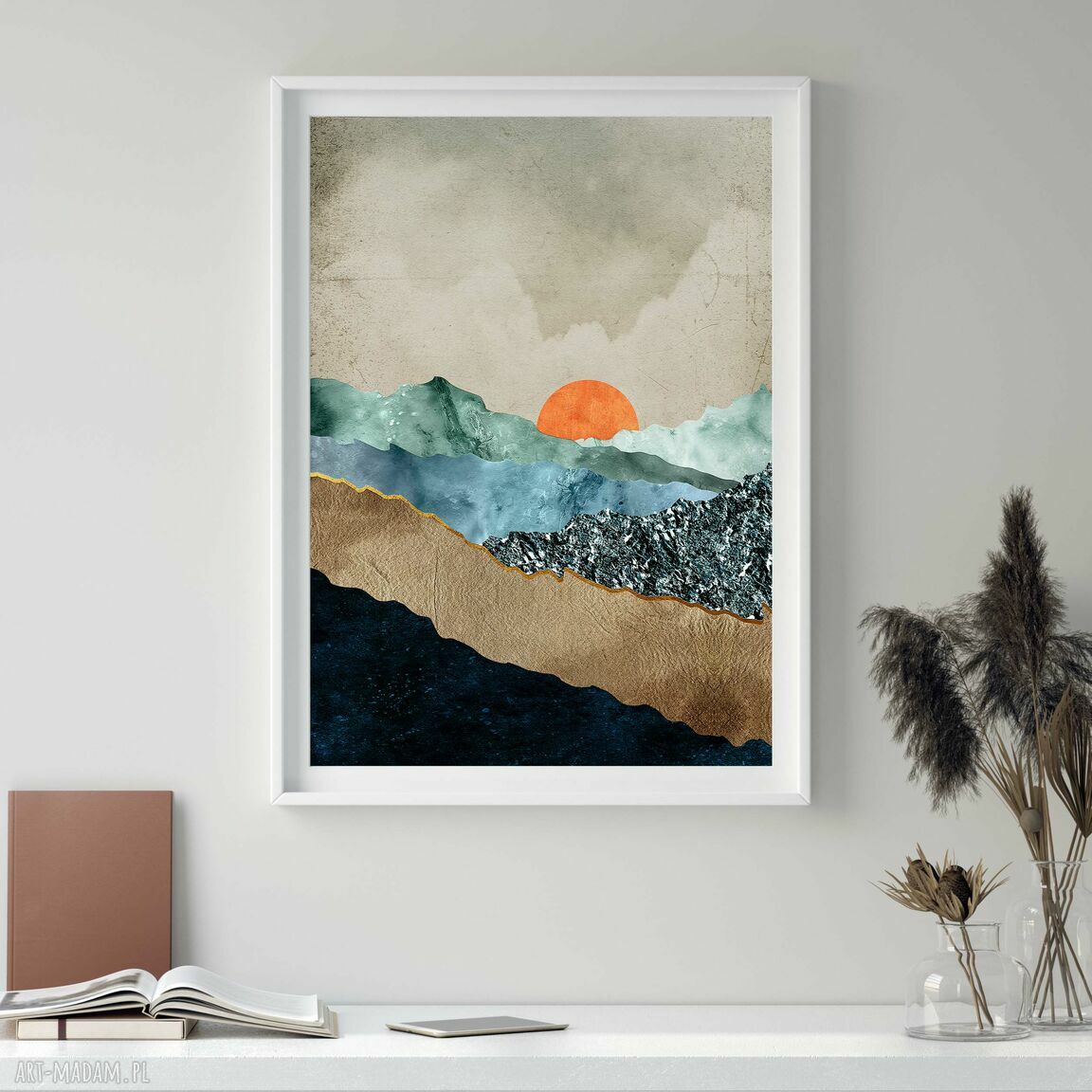 Zestaw 2 plakatów 30x40 cm Abstrakcja - Pejzaż (bez ramek)