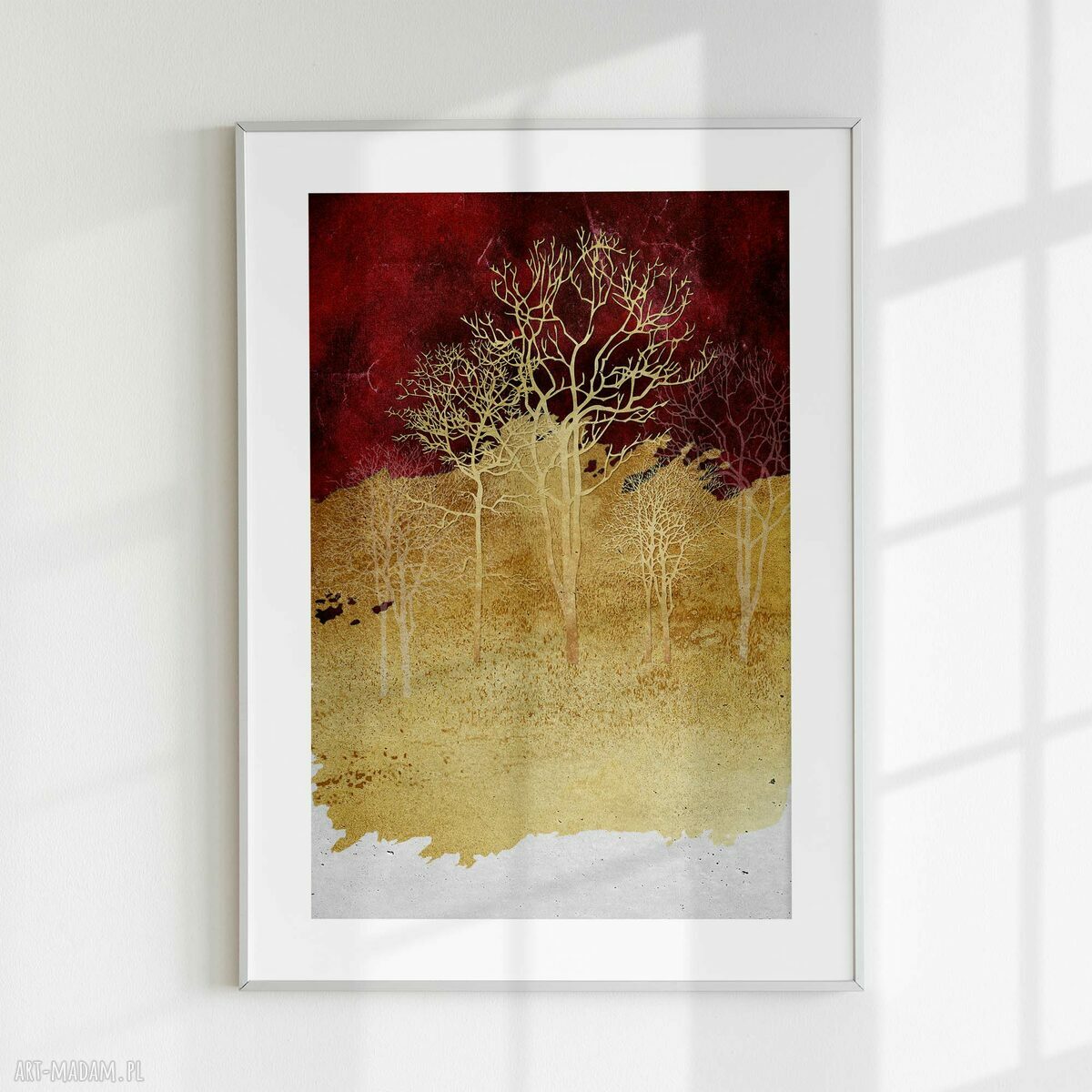 Zestaw 2 plakatów 30x40 cm - abstrakcyjne pejzaże