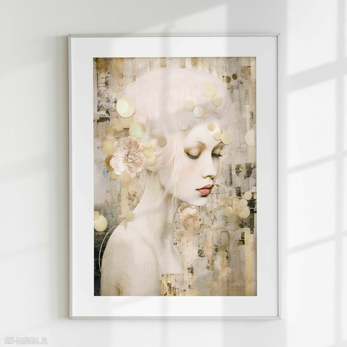 Zestaw plakatów 2cz 40x50 cm: kobieta i abstrakcja