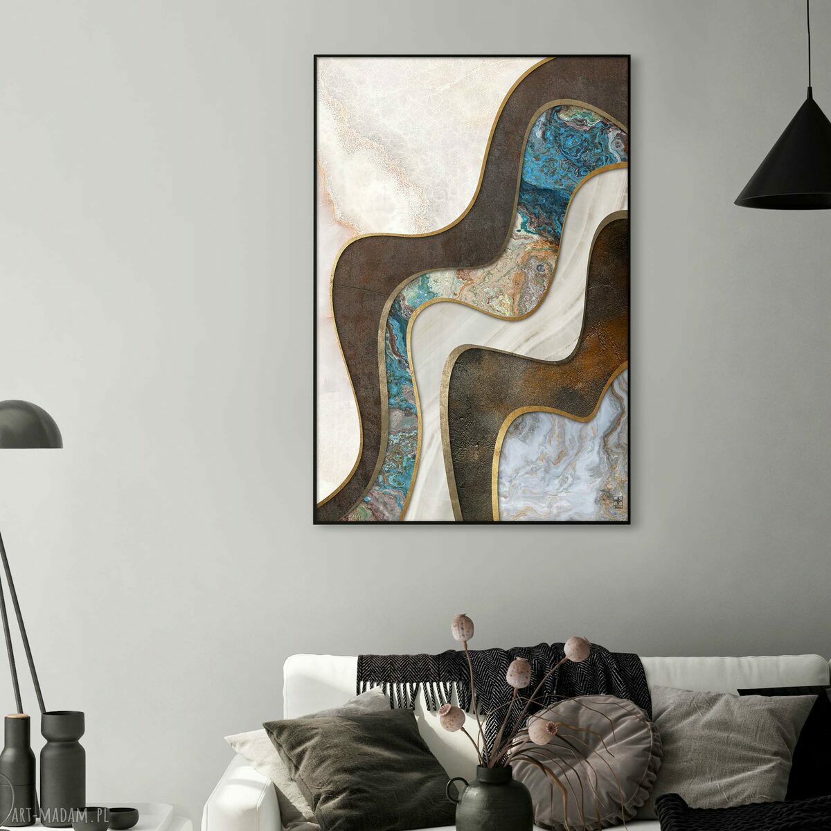 Zestaw plakatów 50x70 cm Kamień i Fale (52)