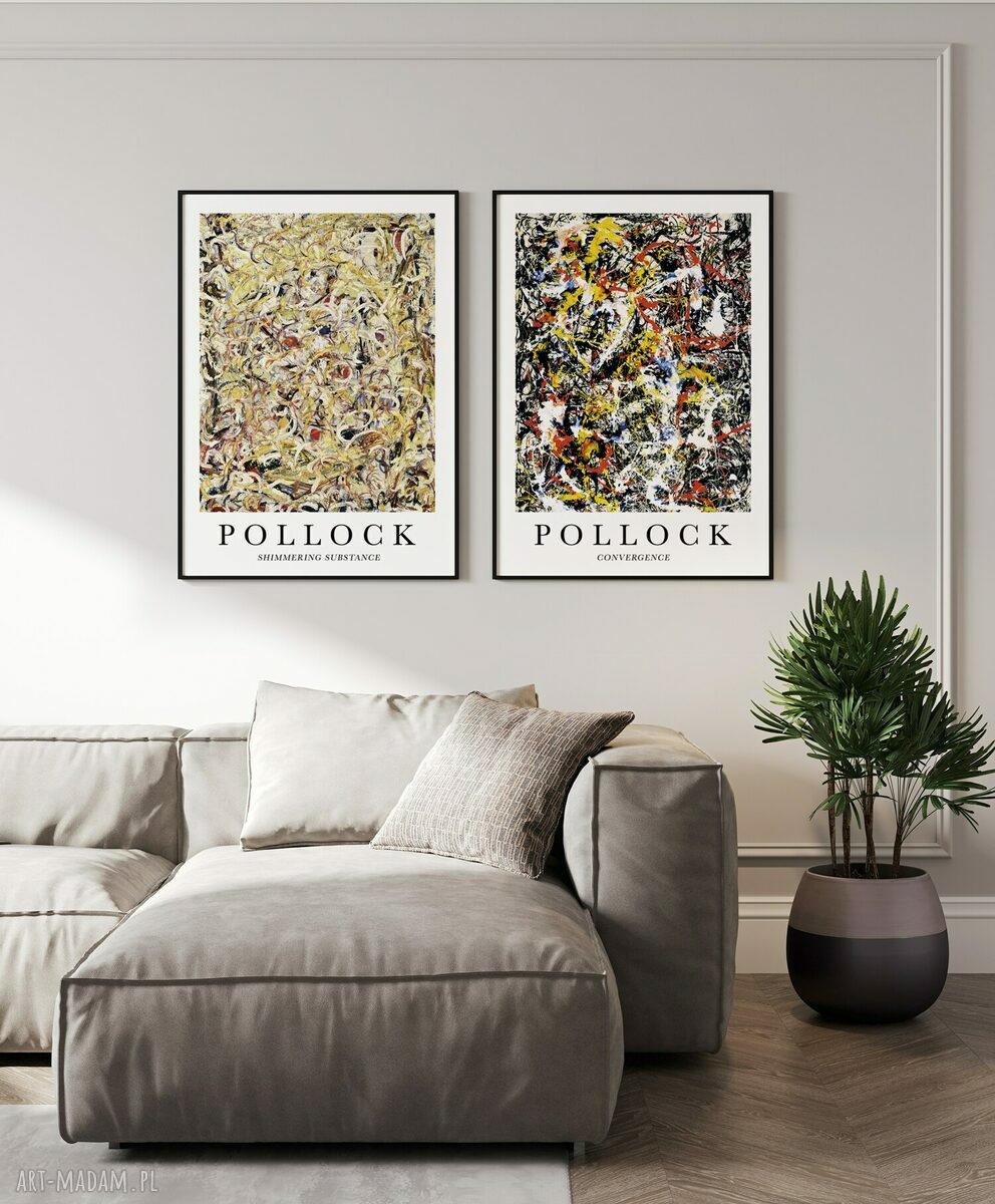 Zestaw plakatów Pollock 30x40 cm - abstrakcja Jacksona Pollocka