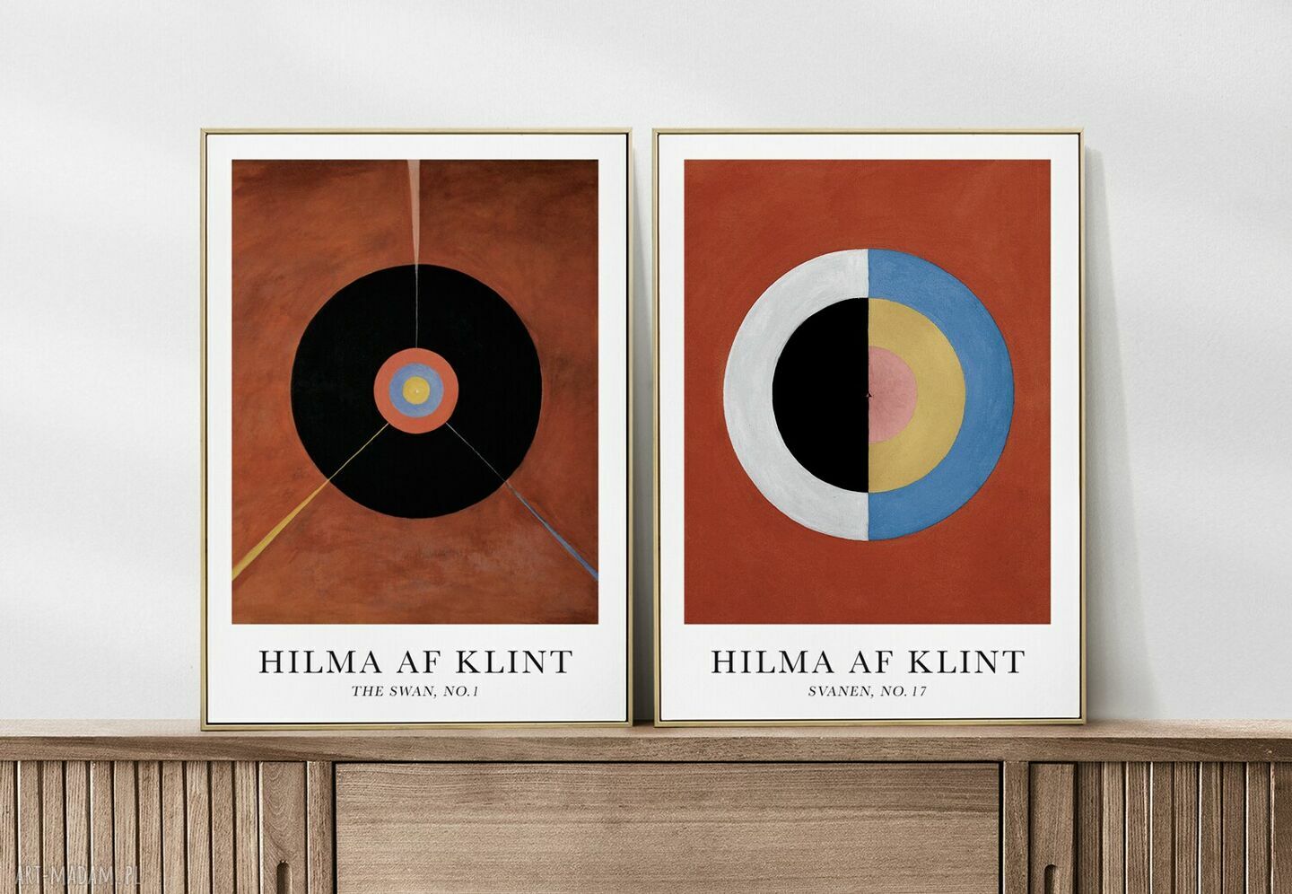 Zestaw 2 plakatów Hilma af Klimt 40x50 cm - reprodukcja do salonu
