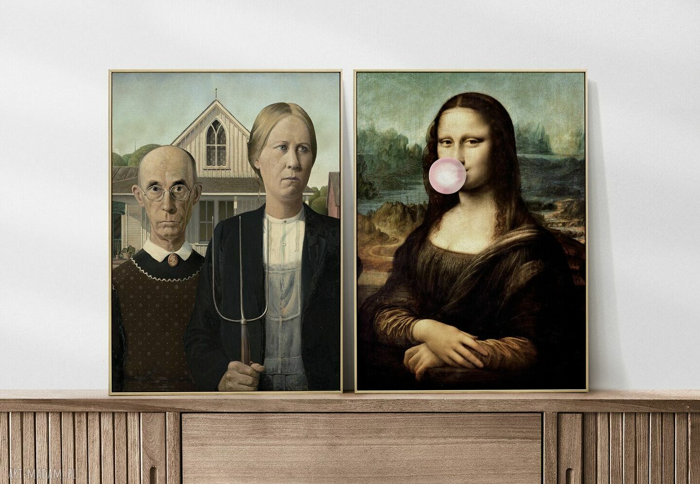 Zestaw plakatów Sztuka Mona Lisa 30x40 cm