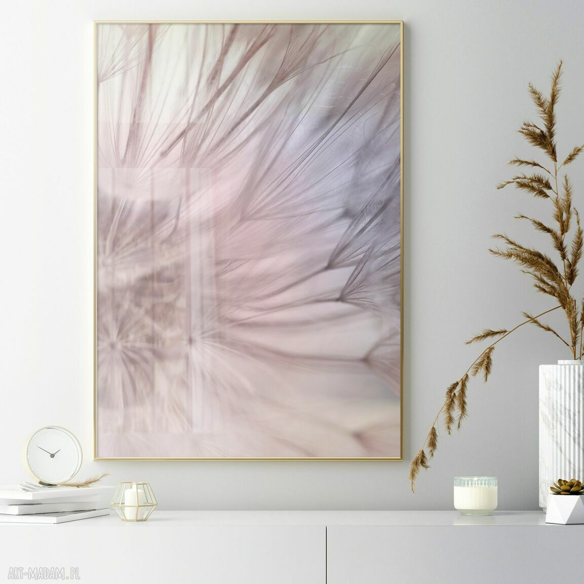 Zestaw plakatów - 30x40 cm Mglisty róż (3 szt.)