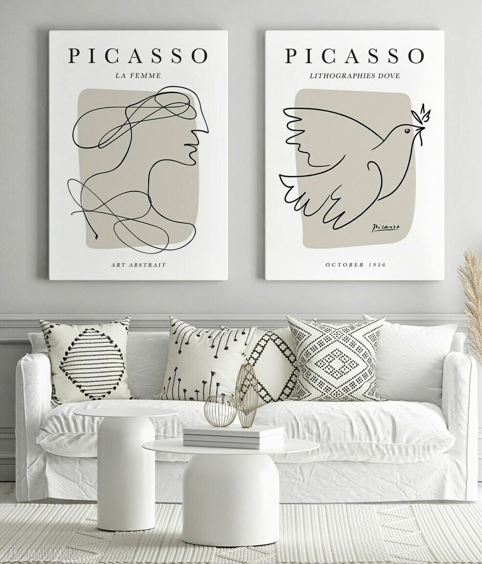 Zestaw plakatów Picasso szkice 40x50 cm - gotowy do oprawy
