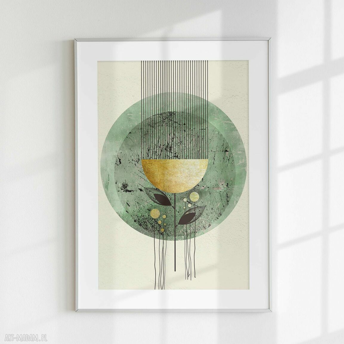 Zestaw 2 plakatów 40x50 cm - abstrakcyjne kwiaty (bez ram)