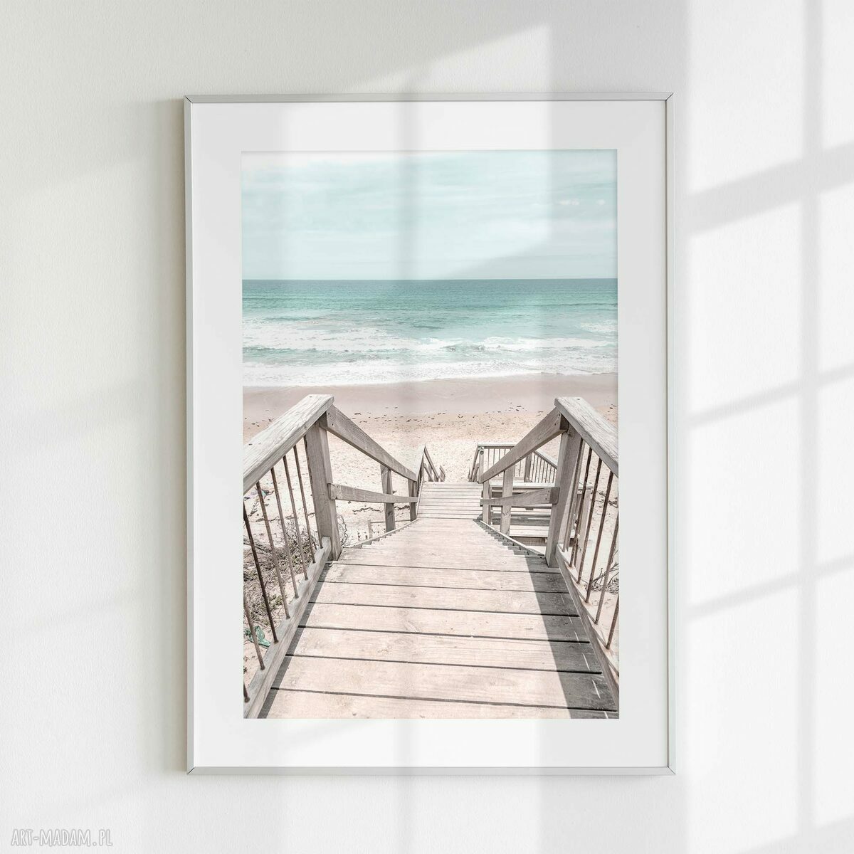 Zestaw plakatów 50x70 cm Pastelowe pejzaże morskie - 3 sztuki