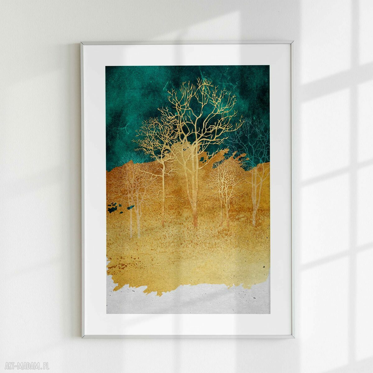 Zestaw plakatów 40x50 cm - tryptyk abstrakcyjnych pejzaży set52
