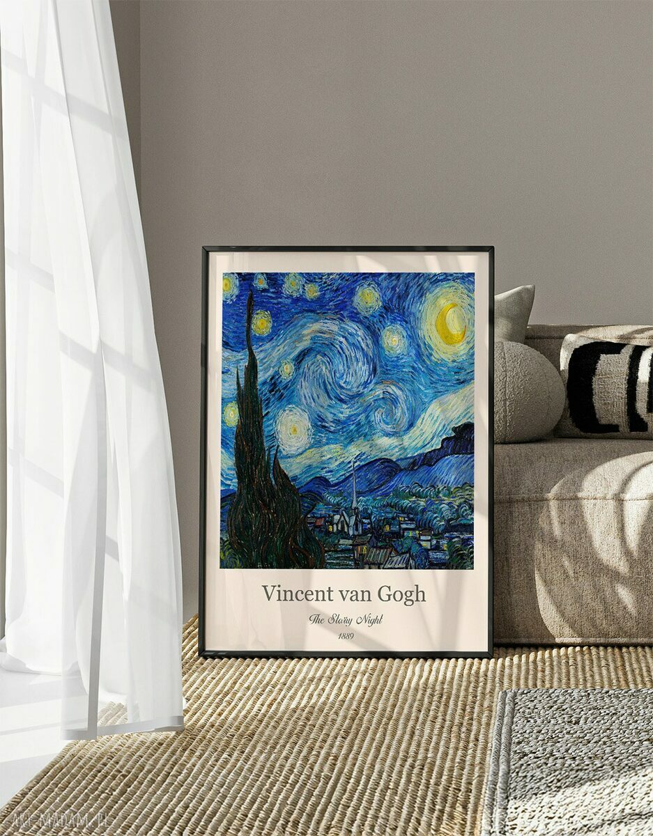 Zestaw plakatów 40x50 cm - 4 części z reprodukcjami Van Gogha (Słoneczniki)