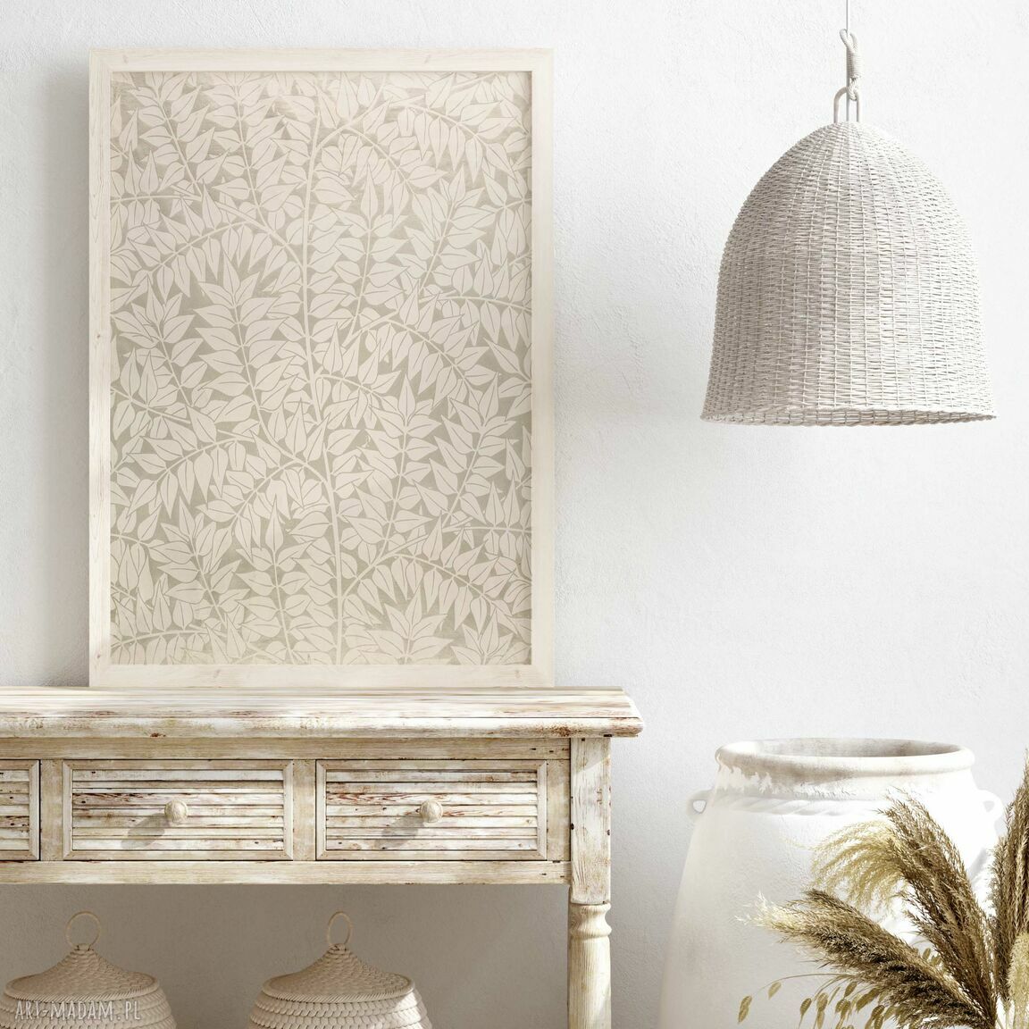 Zestaw plakatów Boho 50x70 cm na ścianę - tryptyk 3 sztuki