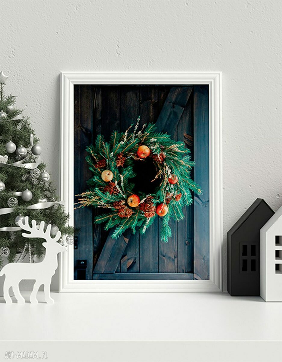 Zestaw plakatów HO HO HO 3x40x50 cm - świąteczny tryptyk